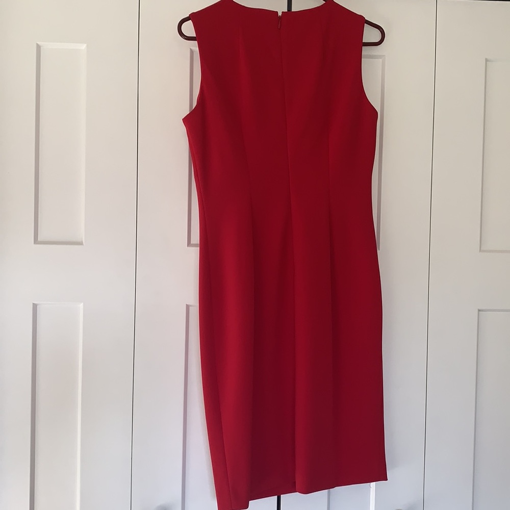 Calvin Klein red dress size 6. - Picture 3 of 4